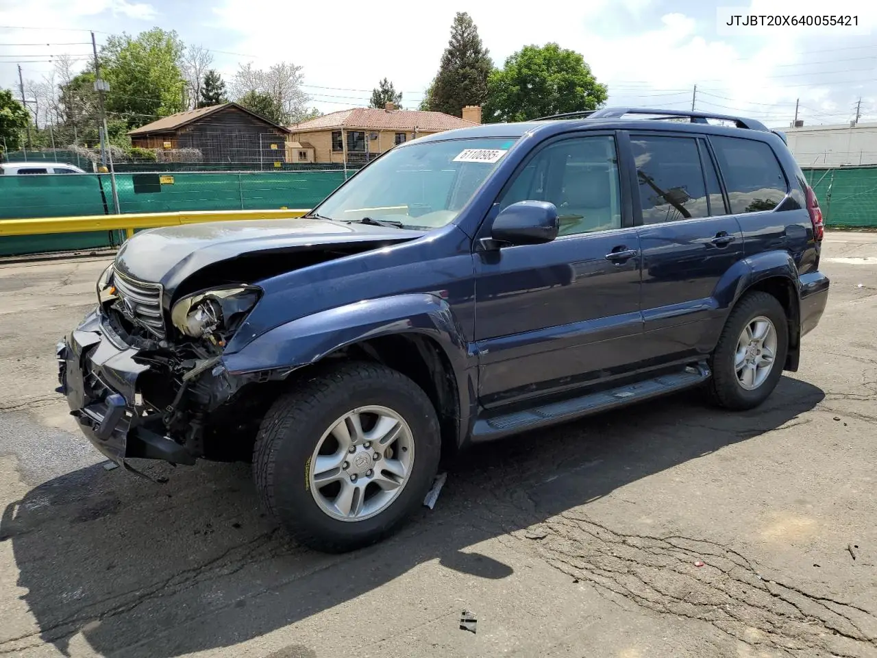 2004 Lexus Gx 470 VIN: JTJBT20X640055421 Lot: 61100985