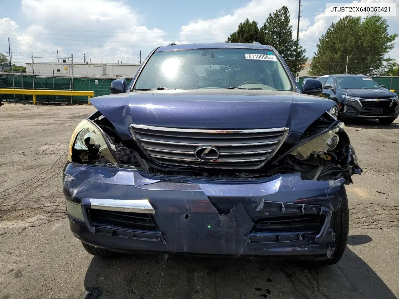 2004 Lexus Gx 470 VIN: JTJBT20X640055421 Lot: 61100985