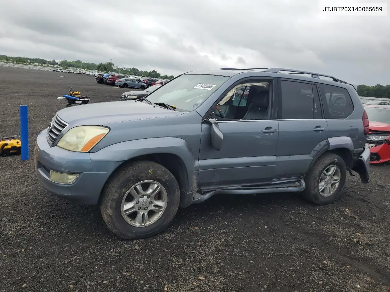 2004 Lexus Gx 470 VIN: JTJBT20X140065659 Lot: 61402895