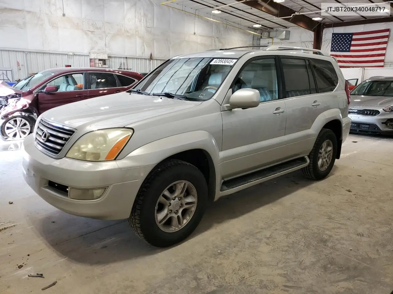 2004 Lexus Gx 470 VIN: JTJBT20X340048717 Lot: 62893045