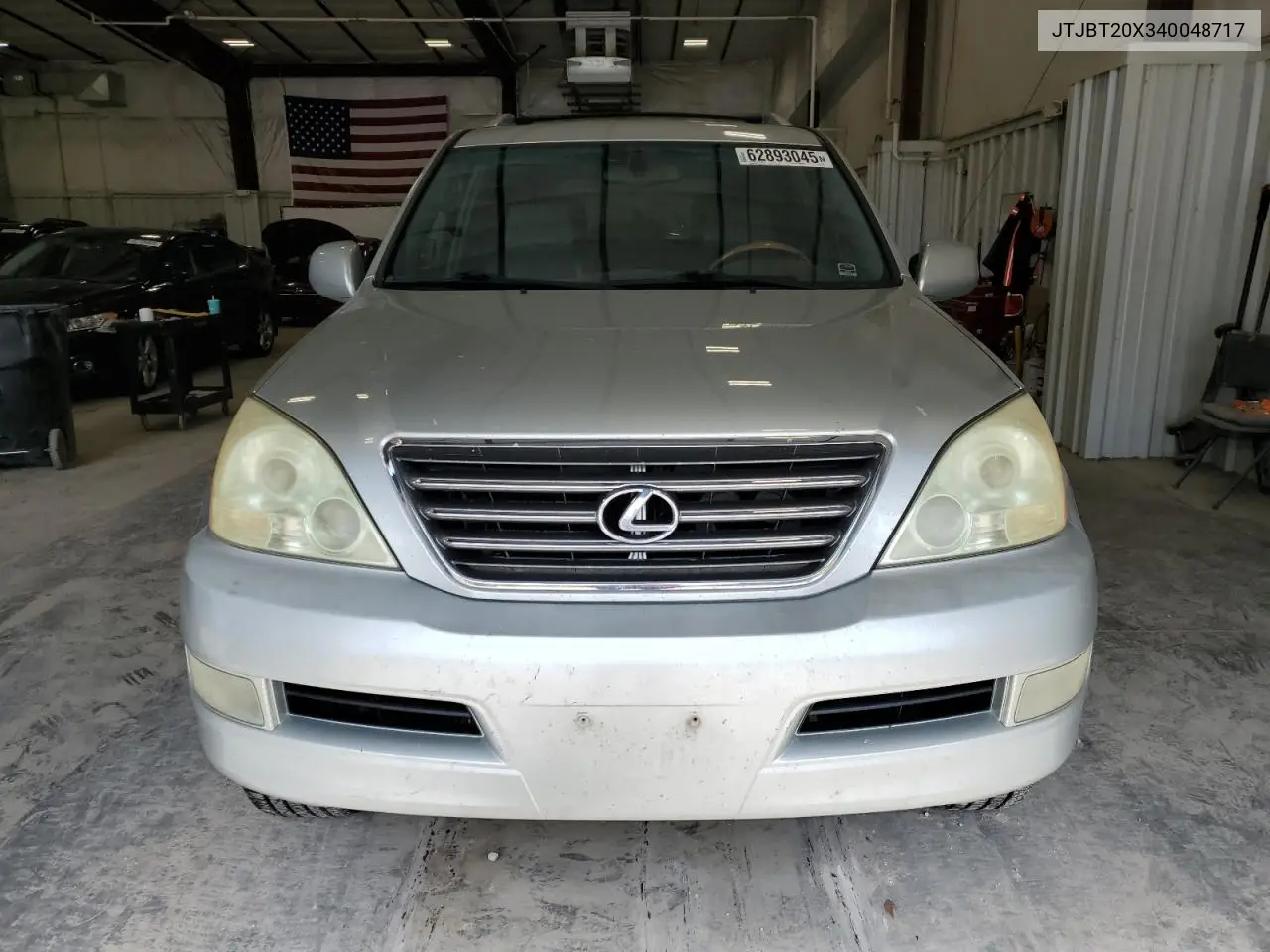 2004 Lexus Gx 470 VIN: JTJBT20X340048717 Lot: 62893045