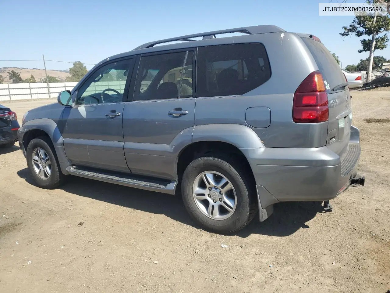 2004 Lexus Gx 470 VIN: JTJBT20X040035696 Lot: 63150355
