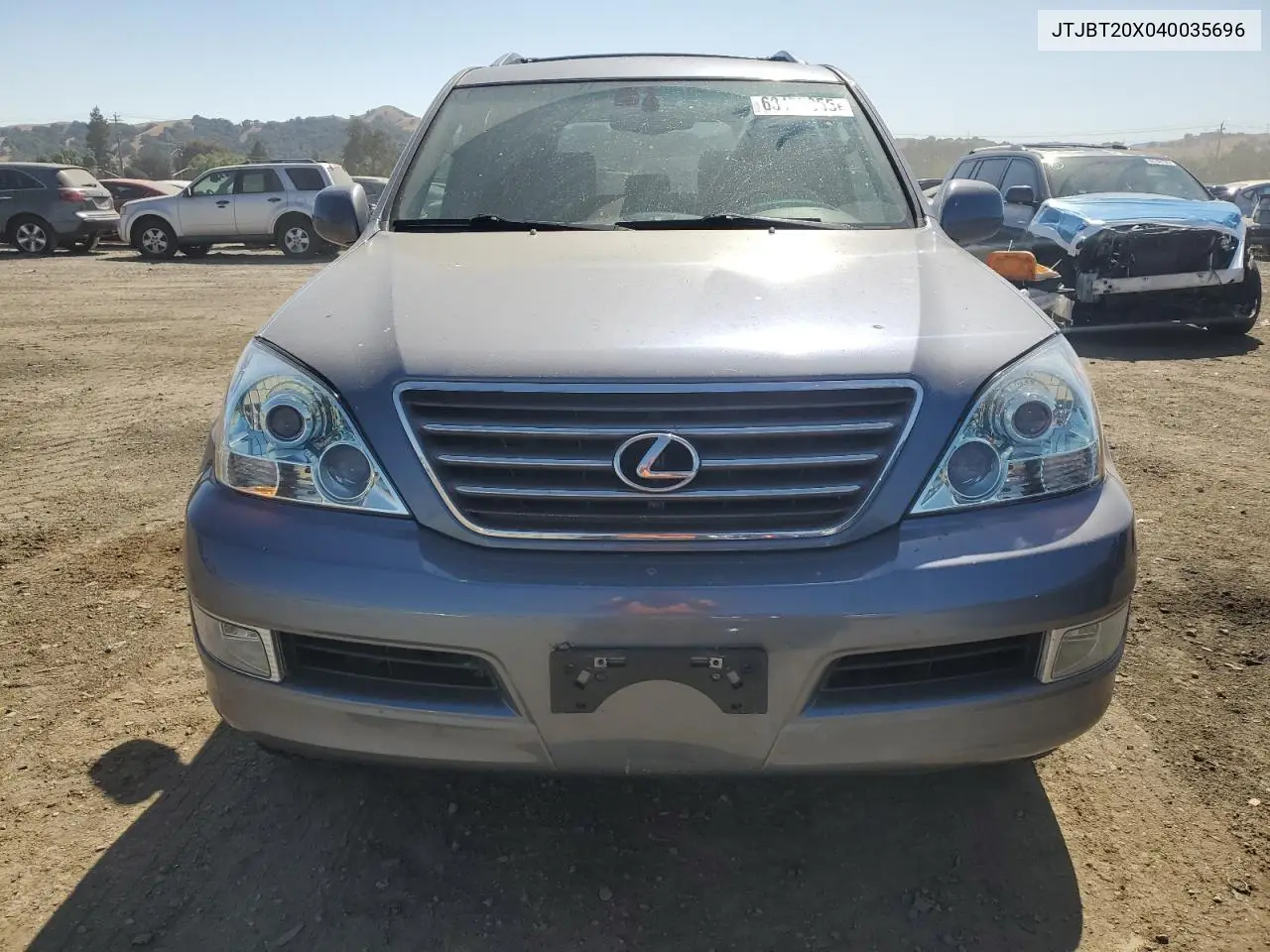 2004 Lexus Gx 470 VIN: JTJBT20X040035696 Lot: 63150355