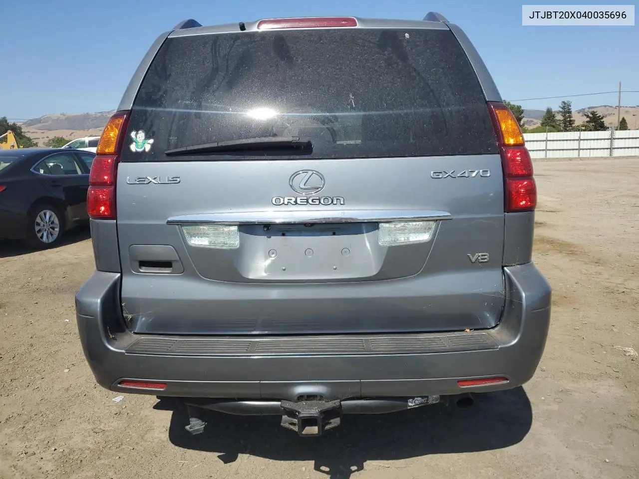 2004 Lexus Gx 470 VIN: JTJBT20X040035696 Lot: 63150355