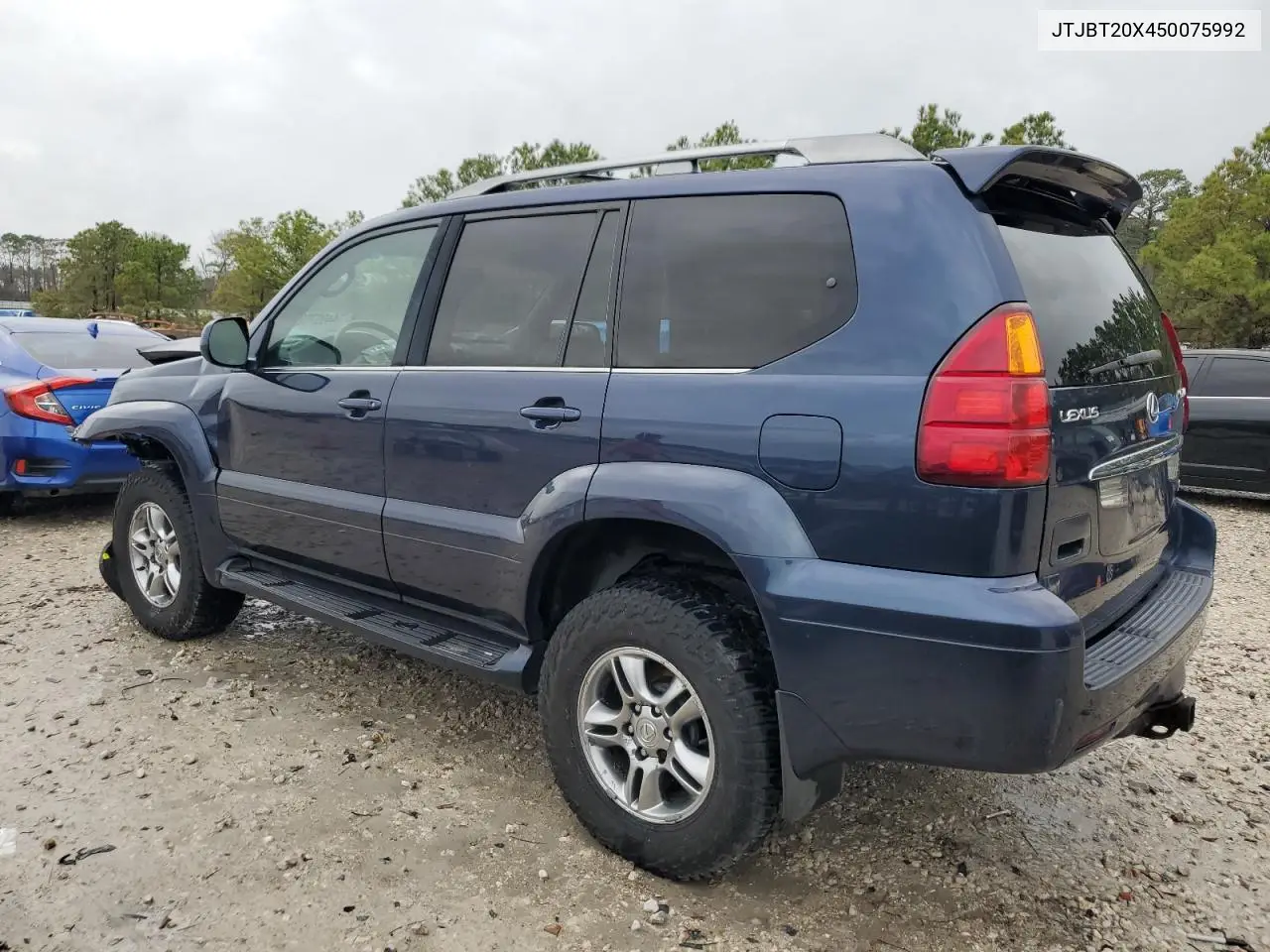 2005 Lexus Gx 470 VIN: JTJBT20X450075992 Lot: 44997025
