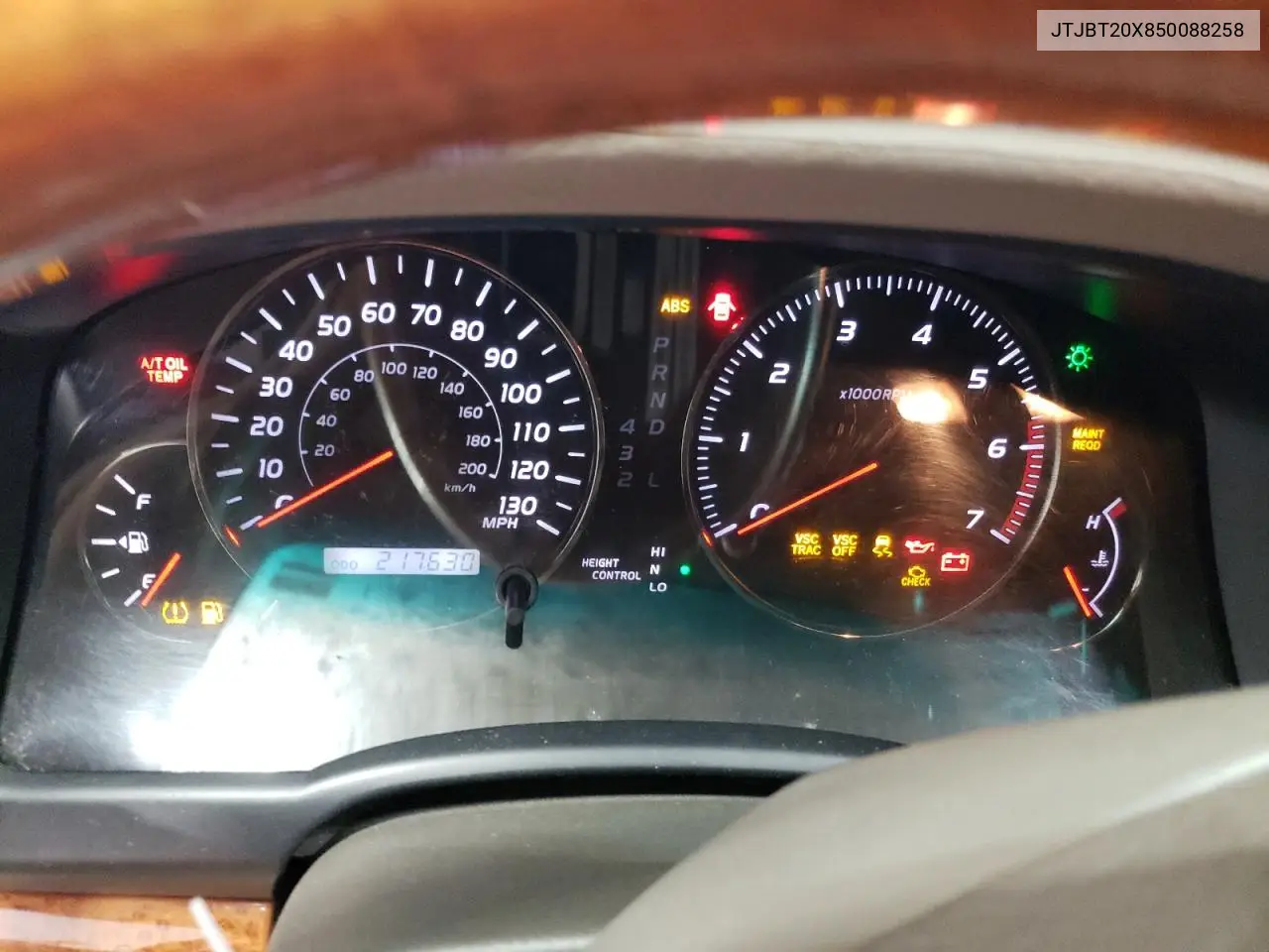 2005 Lexus Gx 470 VIN: JTJBT20X850088258 Lot: 56427875