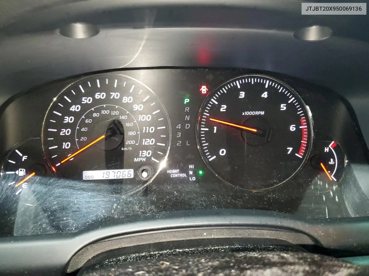 2005 Lexus Gx 470 VIN: JTJBT20X950069136 Lot: 60593625