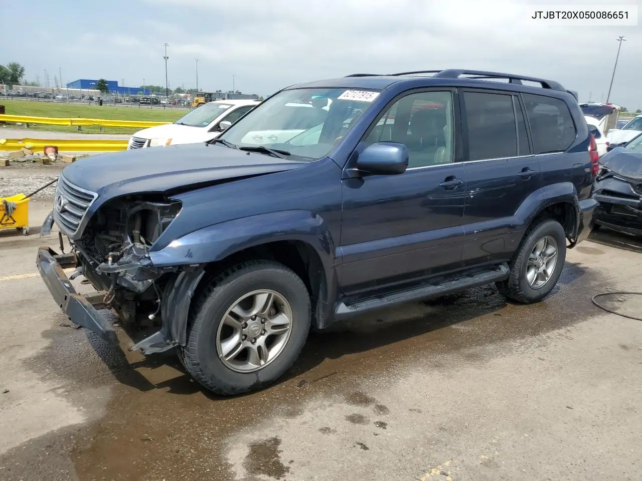 2005 Lexus Gx 470 VIN: JTJBT20X050086651 Lot: 62127915