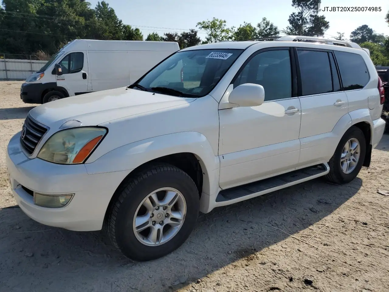 2005 Lexus Gx 470 VIN: JTJBT20X250074985 Lot: 62233445