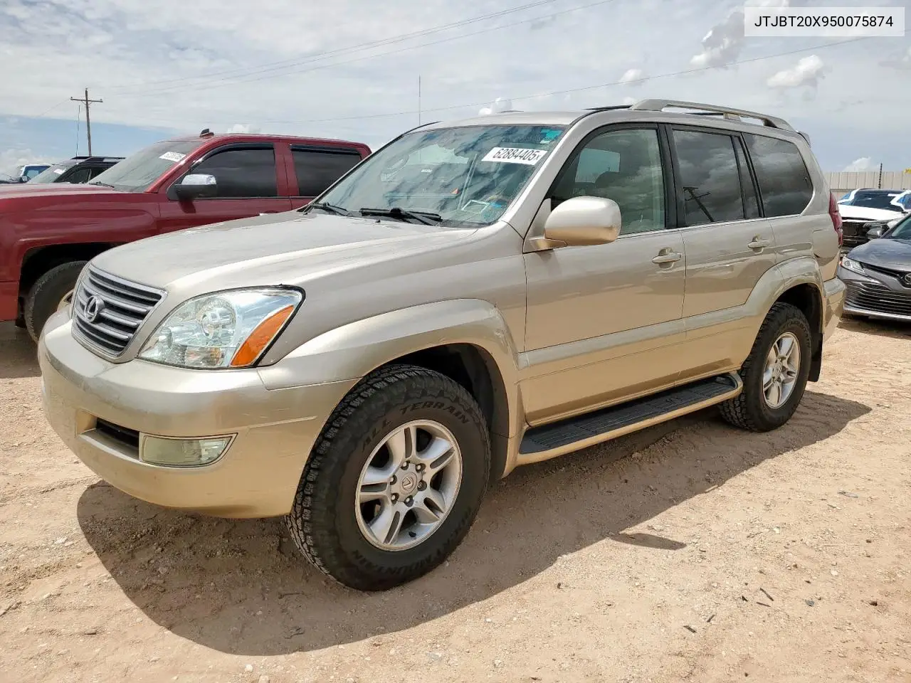 2005 Lexus Gx 470 VIN: JTJBT20X950075874 Lot: 62884405