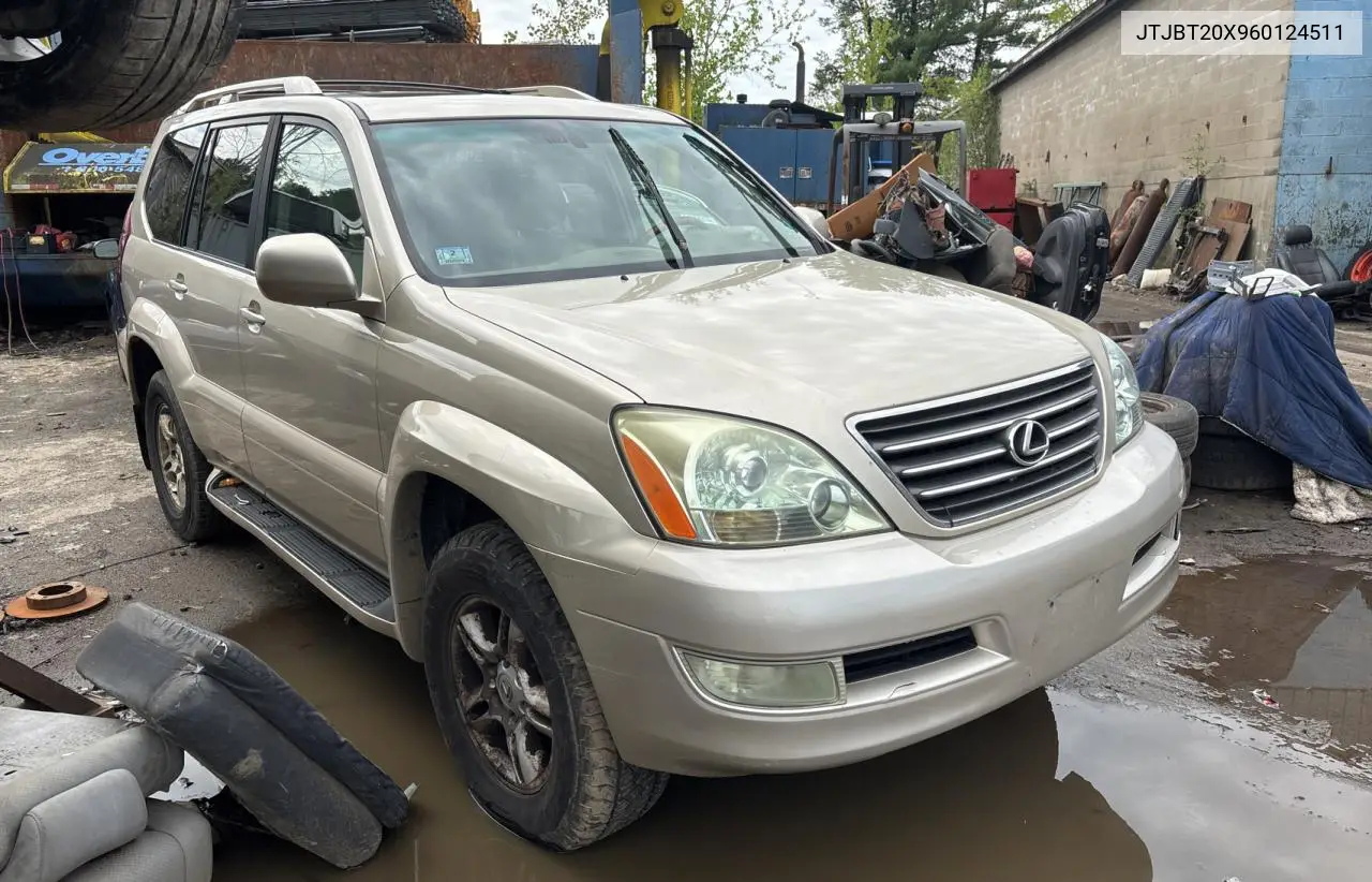 2006 Lexus Gx 470 VIN: JTJBT20X960124511 Lot: 56307145