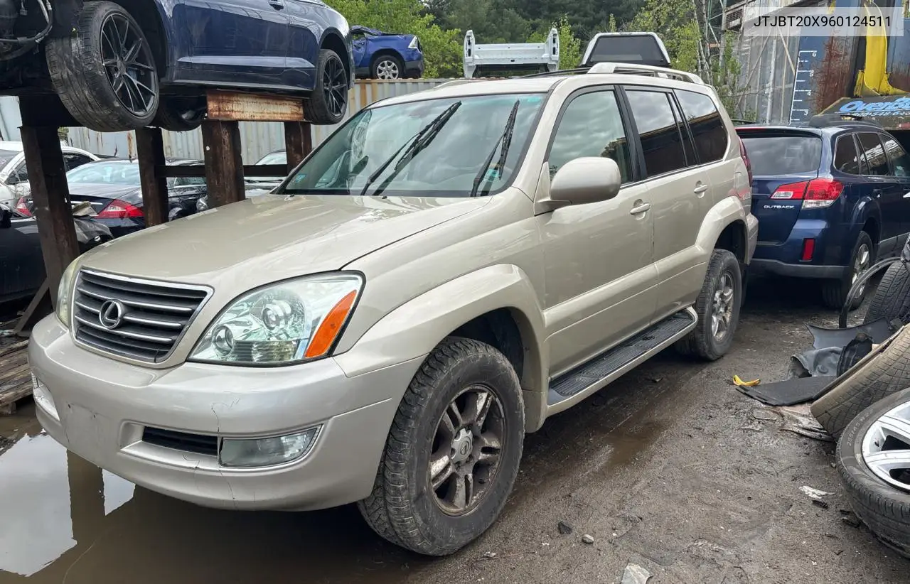 2006 Lexus Gx 470 VIN: JTJBT20X960124511 Lot: 56307145