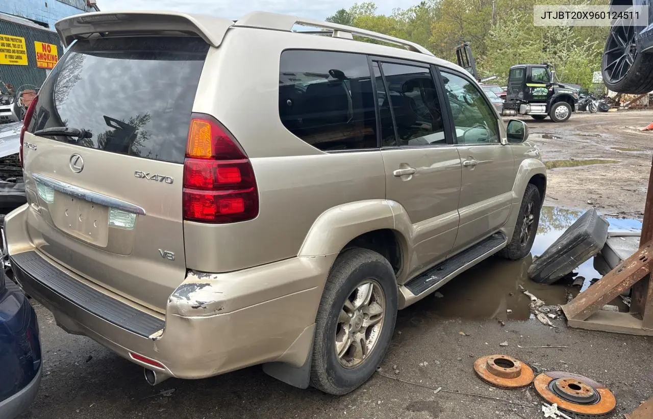 2006 Lexus Gx 470 VIN: JTJBT20X960124511 Lot: 56307145
