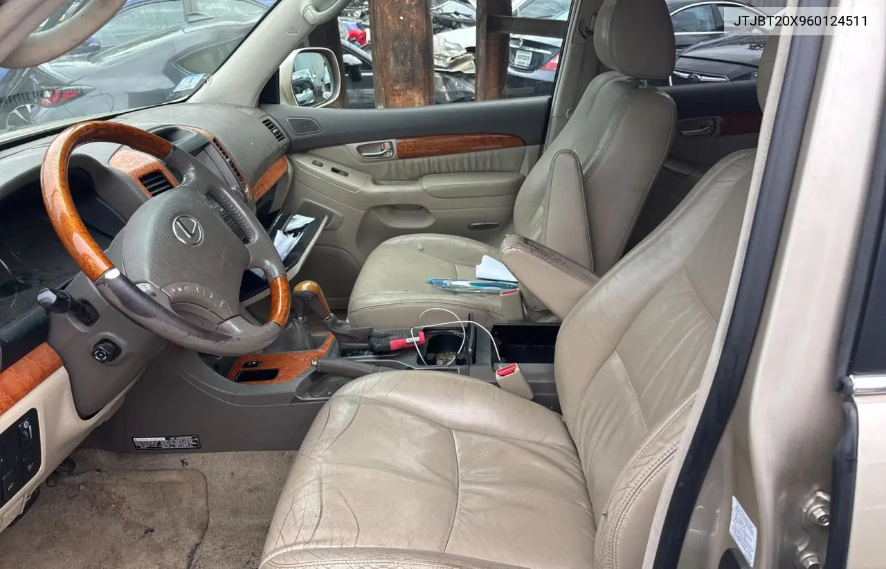 2006 Lexus Gx 470 VIN: JTJBT20X960124511 Lot: 56307145