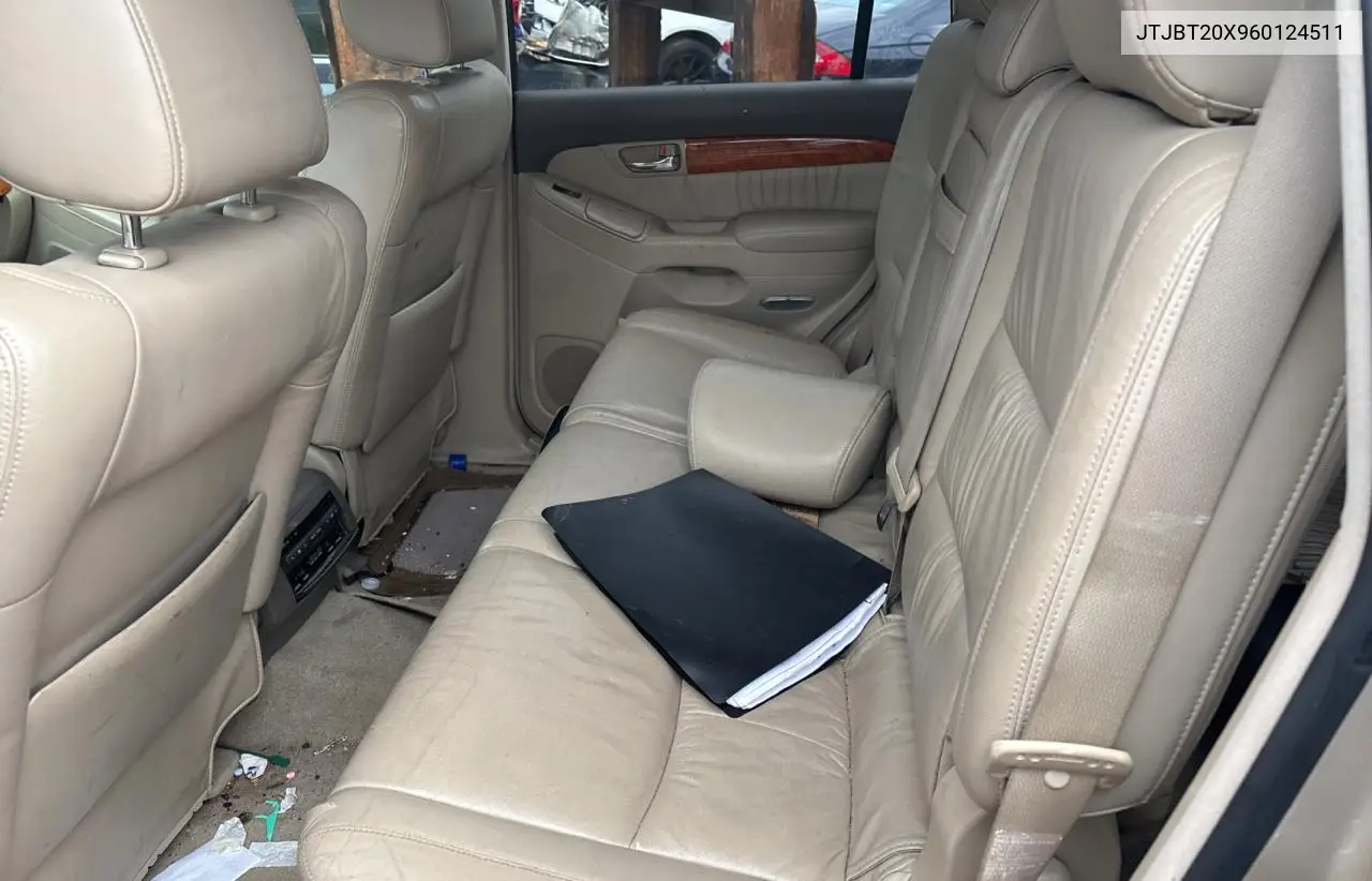 2006 Lexus Gx 470 VIN: JTJBT20X960124511 Lot: 56307145