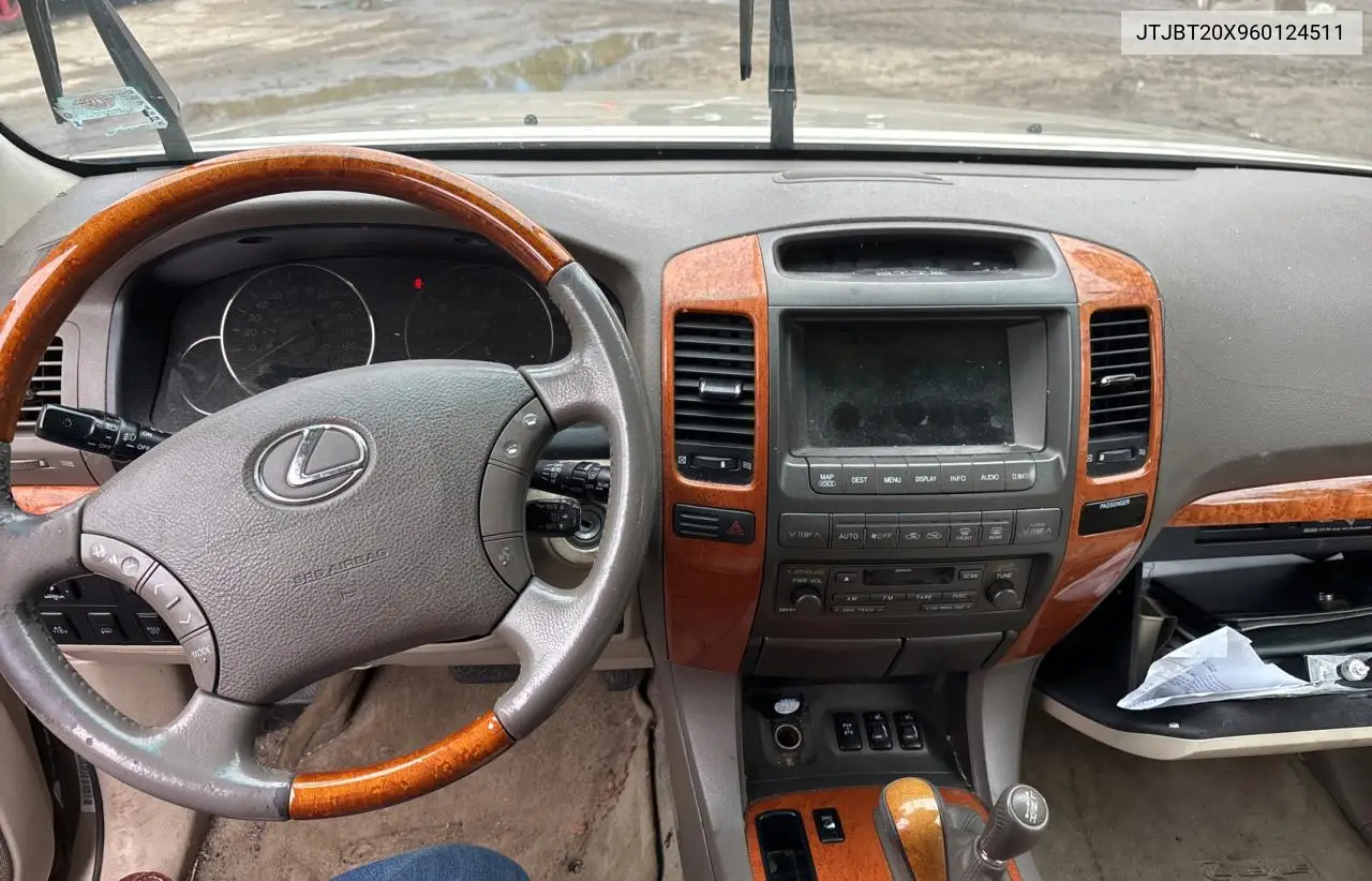 2006 Lexus Gx 470 VIN: JTJBT20X960124511 Lot: 56307145