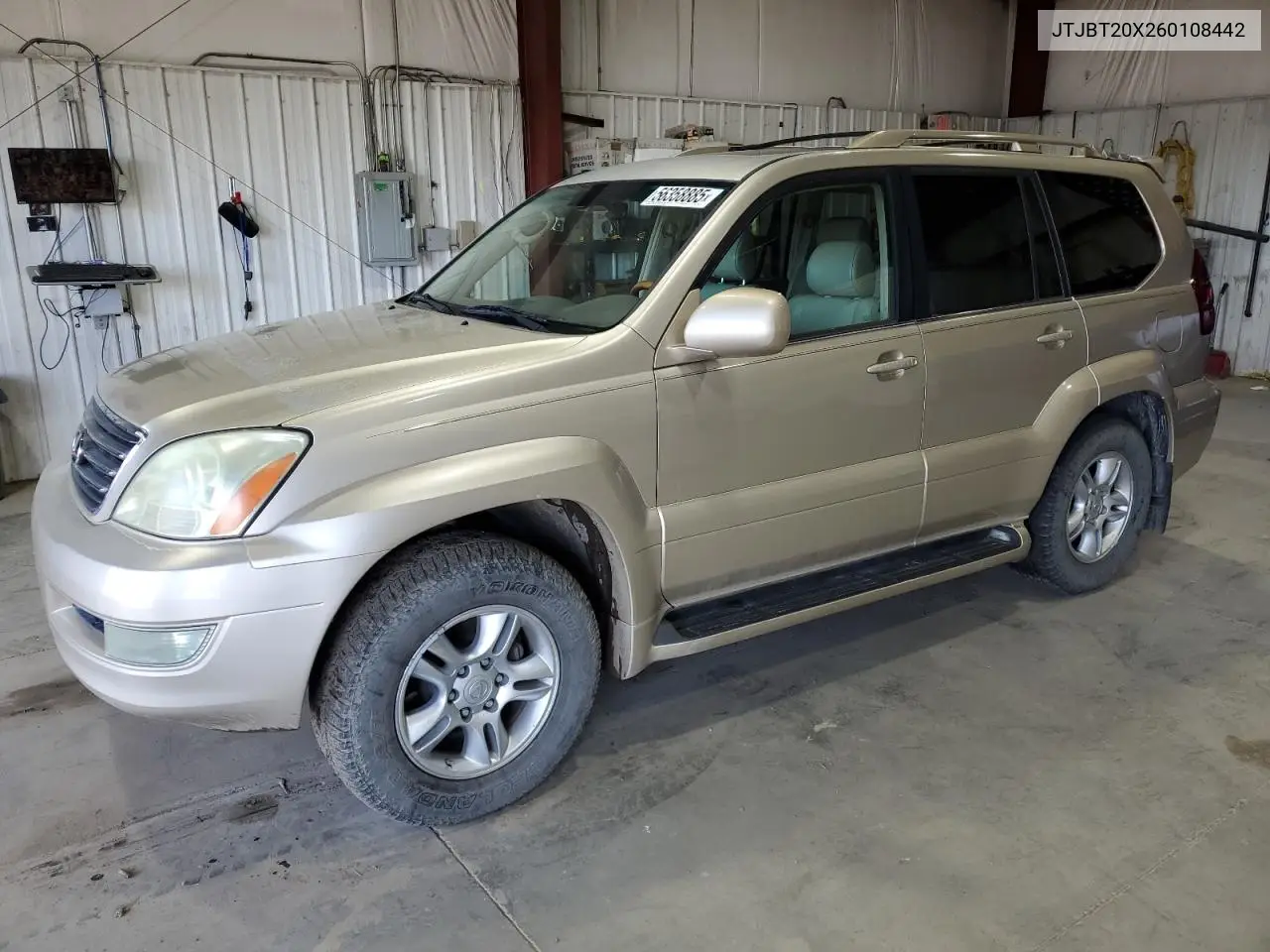 2006 Lexus Gx 470 VIN: JTJBT20X260108442 Lot: 56358885
