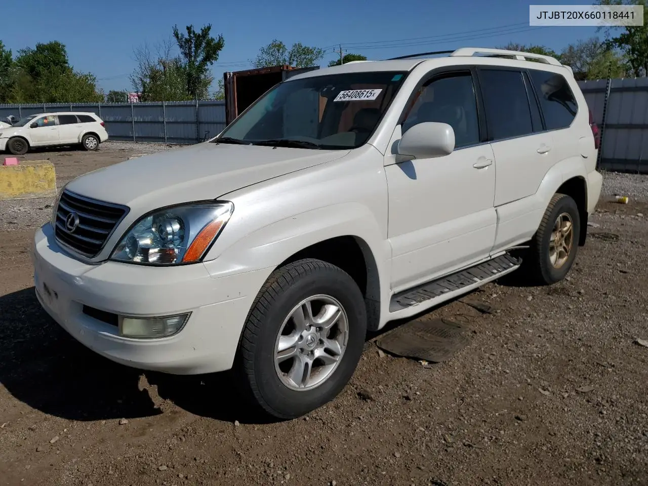 2006 Lexus Gx 470 VIN: JTJBT20X660118441 Lot: 56408615