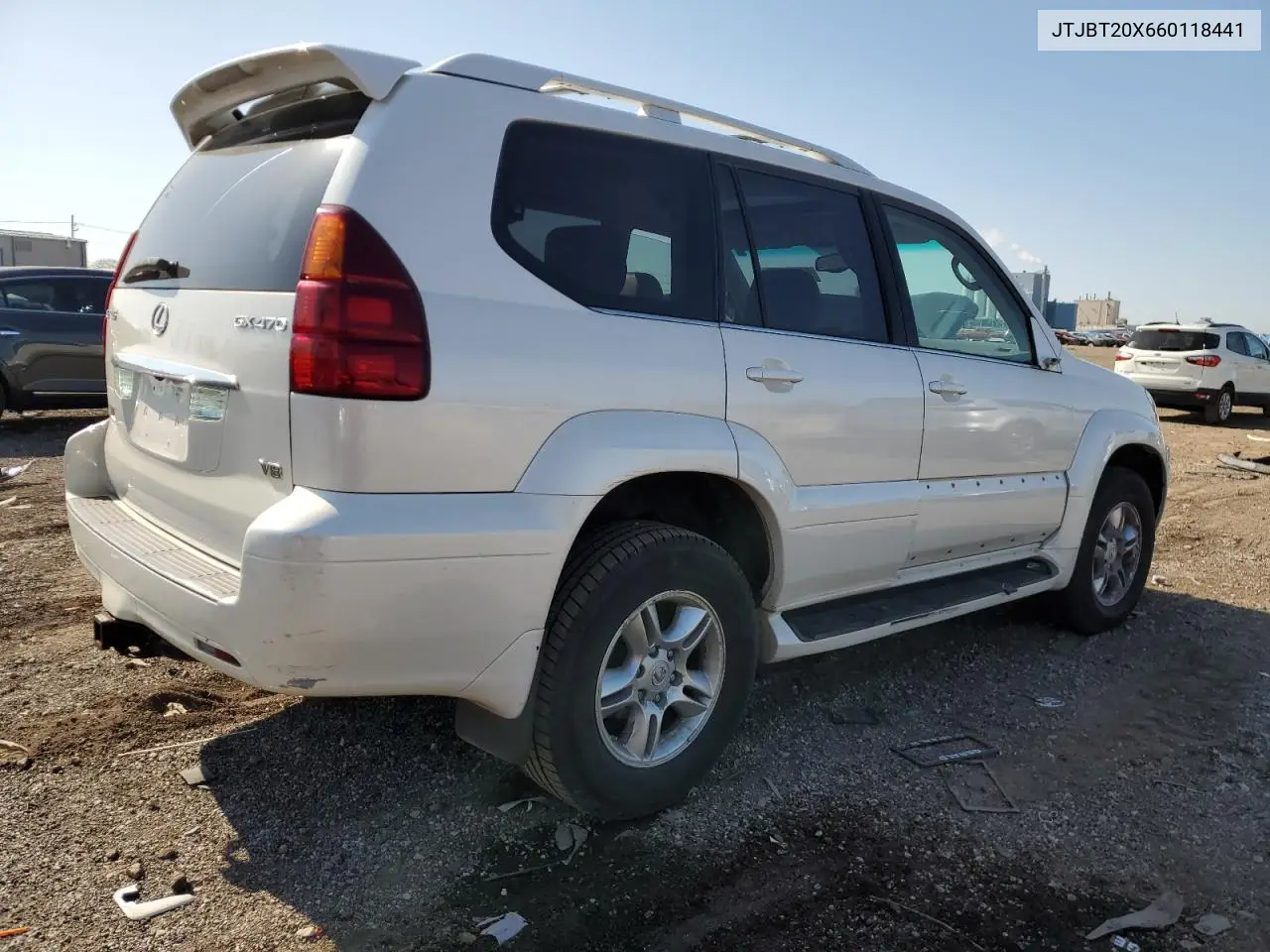 2006 Lexus Gx 470 VIN: JTJBT20X660118441 Lot: 56408615