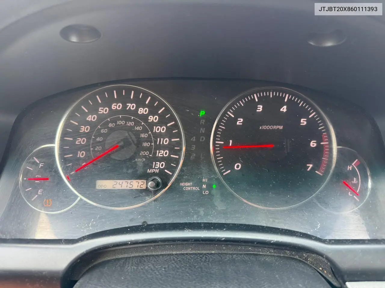 2006 Lexus Gx 470 VIN: JTJBT20X860111393 Lot: 56594095