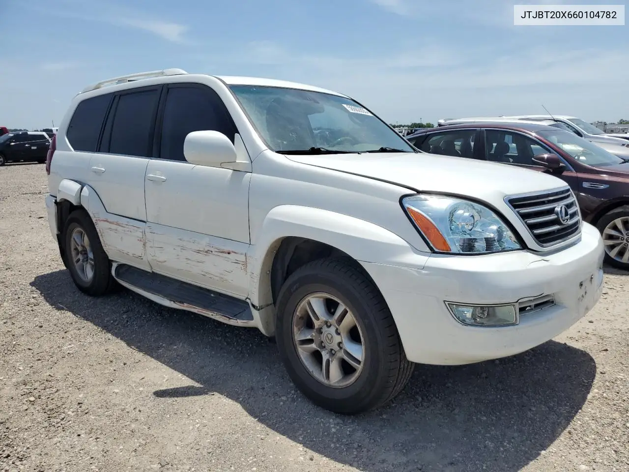 2006 Lexus Gx 470 VIN: JTJBT20X660104782 Lot: 56662805