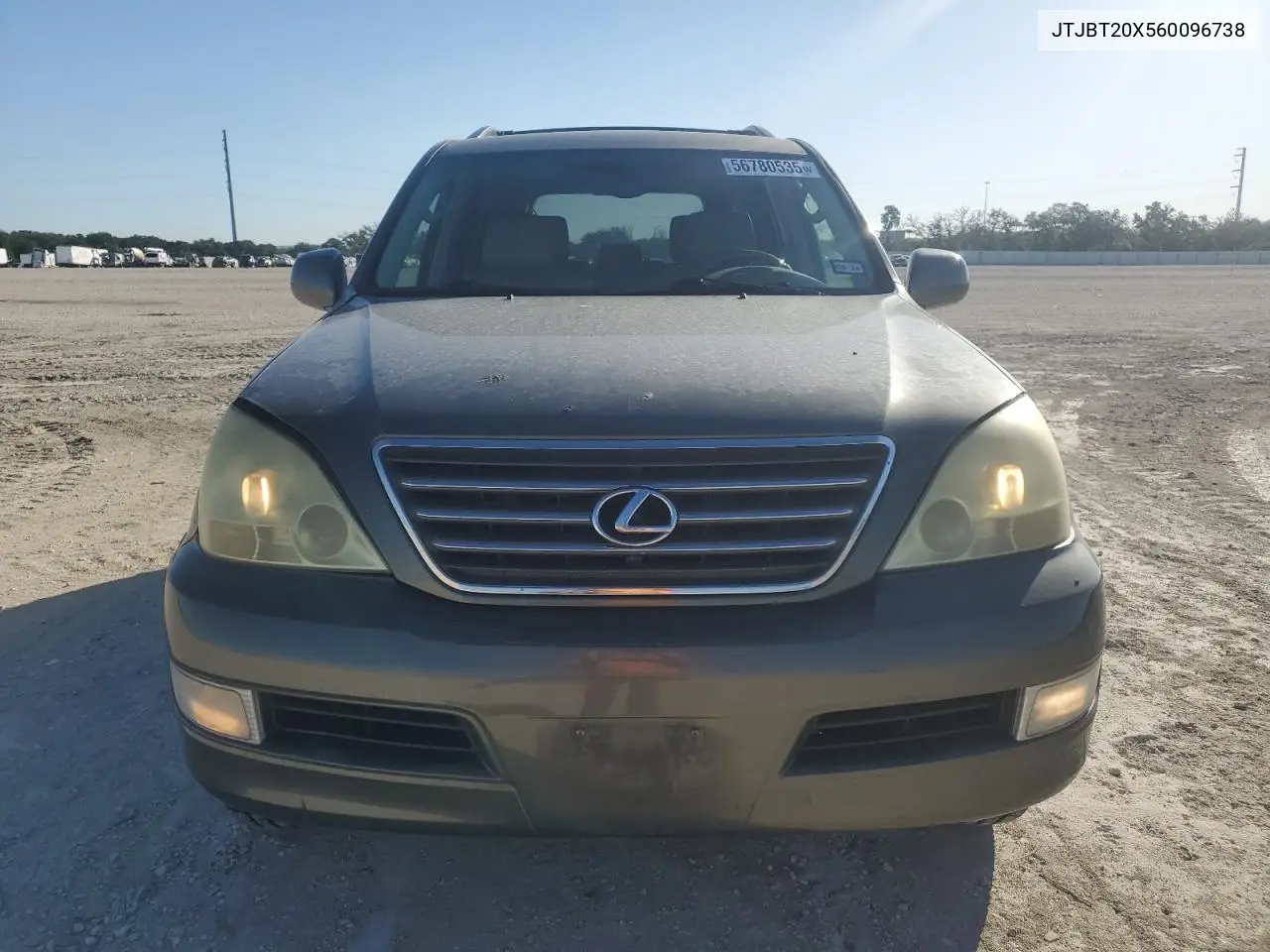 2006 Lexus Gx 470 VIN: JTJBT20X560096738 Lot: 56780535