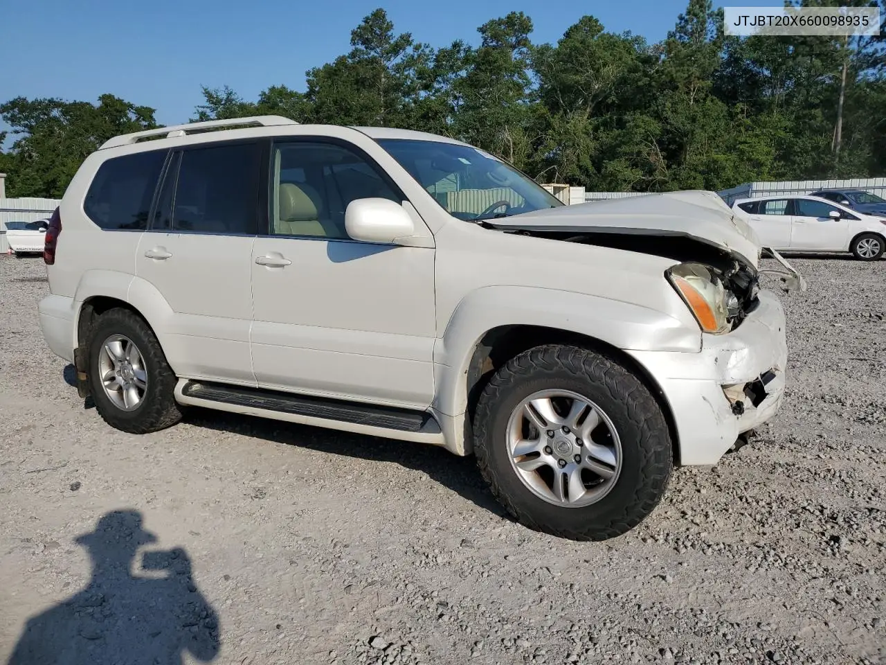 2006 Lexus Gx 470 VIN: JTJBT20X660098935 Lot: 60792355