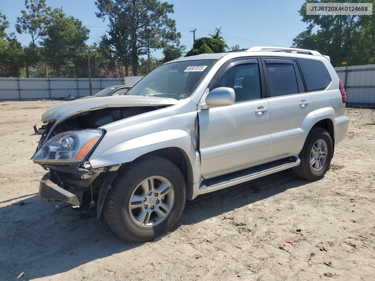 2006 Lexus Gx 470 VIN: JTJBT20X460124688 Lot: 60807075