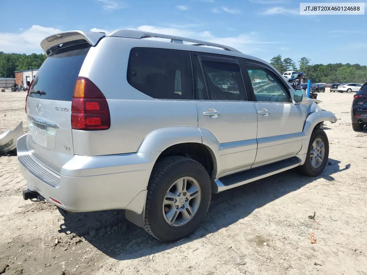 2006 Lexus Gx 470 VIN: JTJBT20X460124688 Lot: 60807075