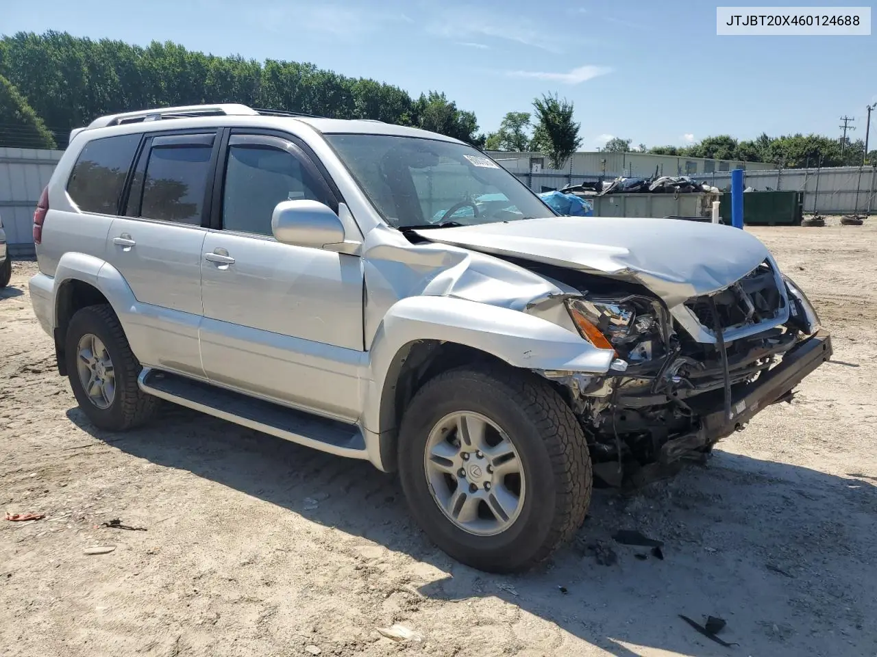 2006 Lexus Gx 470 VIN: JTJBT20X460124688 Lot: 60807075