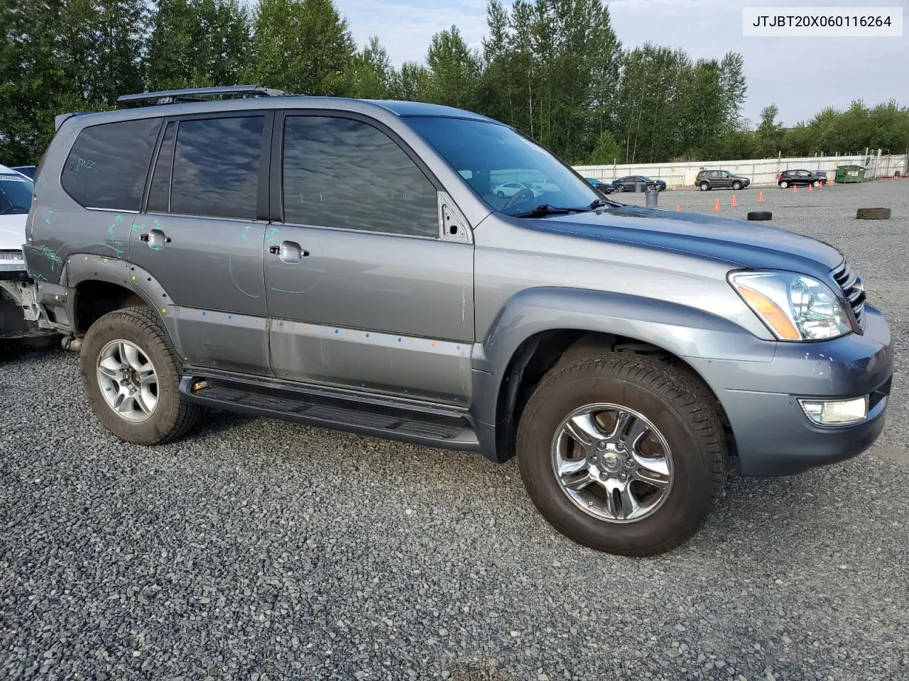 2006 Lexus Gx 470 VIN: JTJBT20X060116264 Lot: 62021505