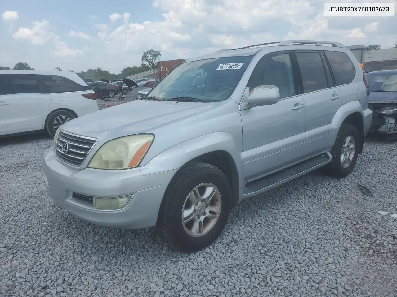 2006 Lexus Gx 470 VIN: JTJBT20X760103673 Lot: 62176885