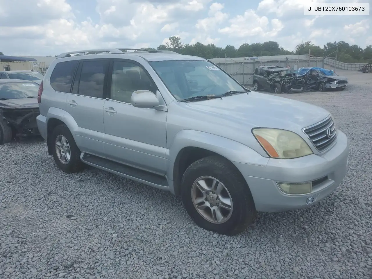 2006 Lexus Gx 470 VIN: JTJBT20X760103673 Lot: 62176885