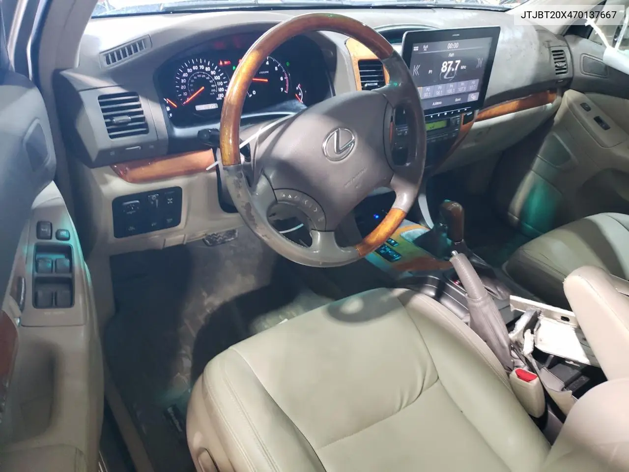 2007 Lexus Gx 470 VIN: JTJBT20X470137667 Lot: 51775665