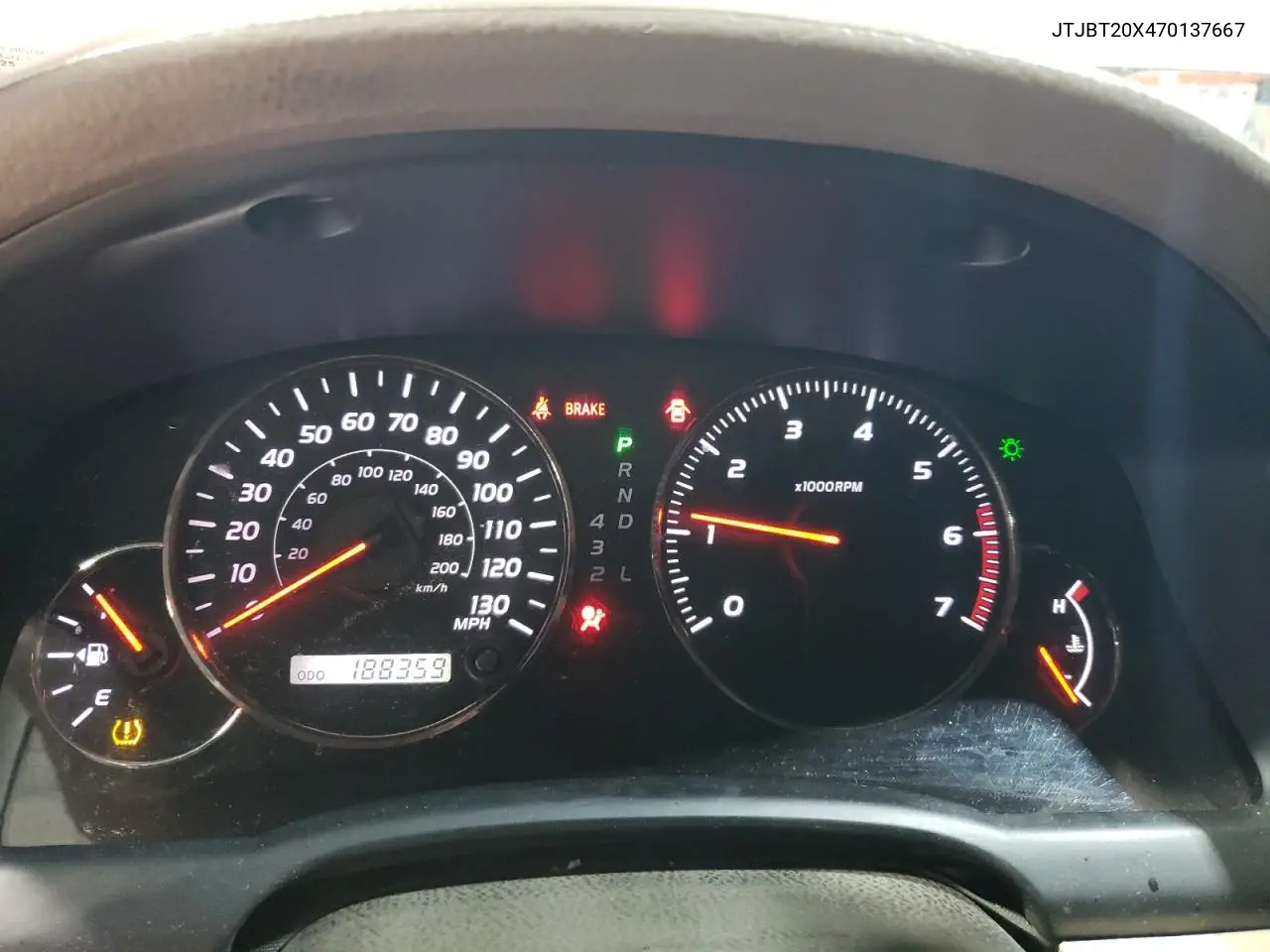 2007 Lexus Gx 470 VIN: JTJBT20X470137667 Lot: 51775665