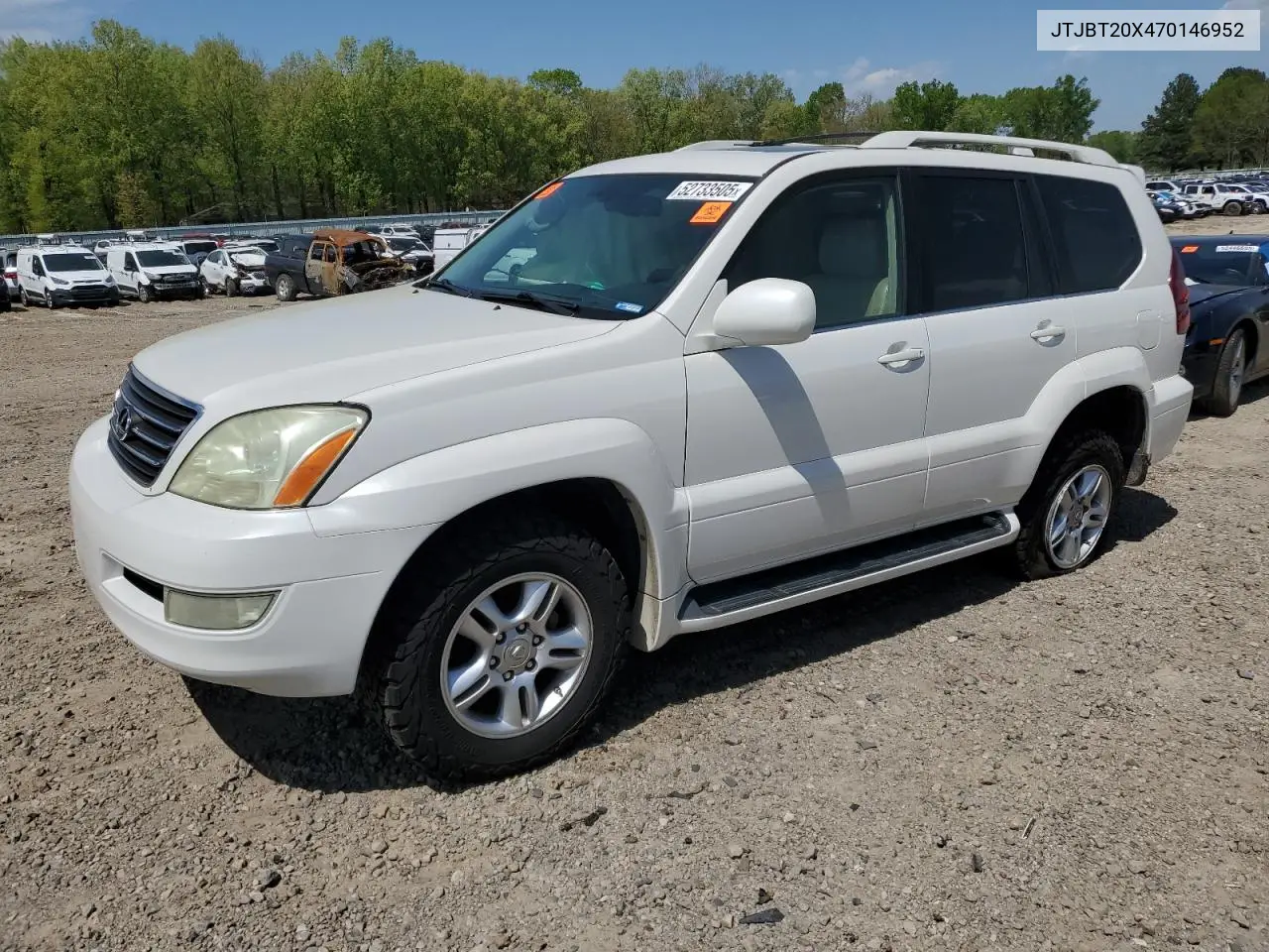 2007 Lexus Gx 470 VIN: JTJBT20X470146952 Lot: 52733505