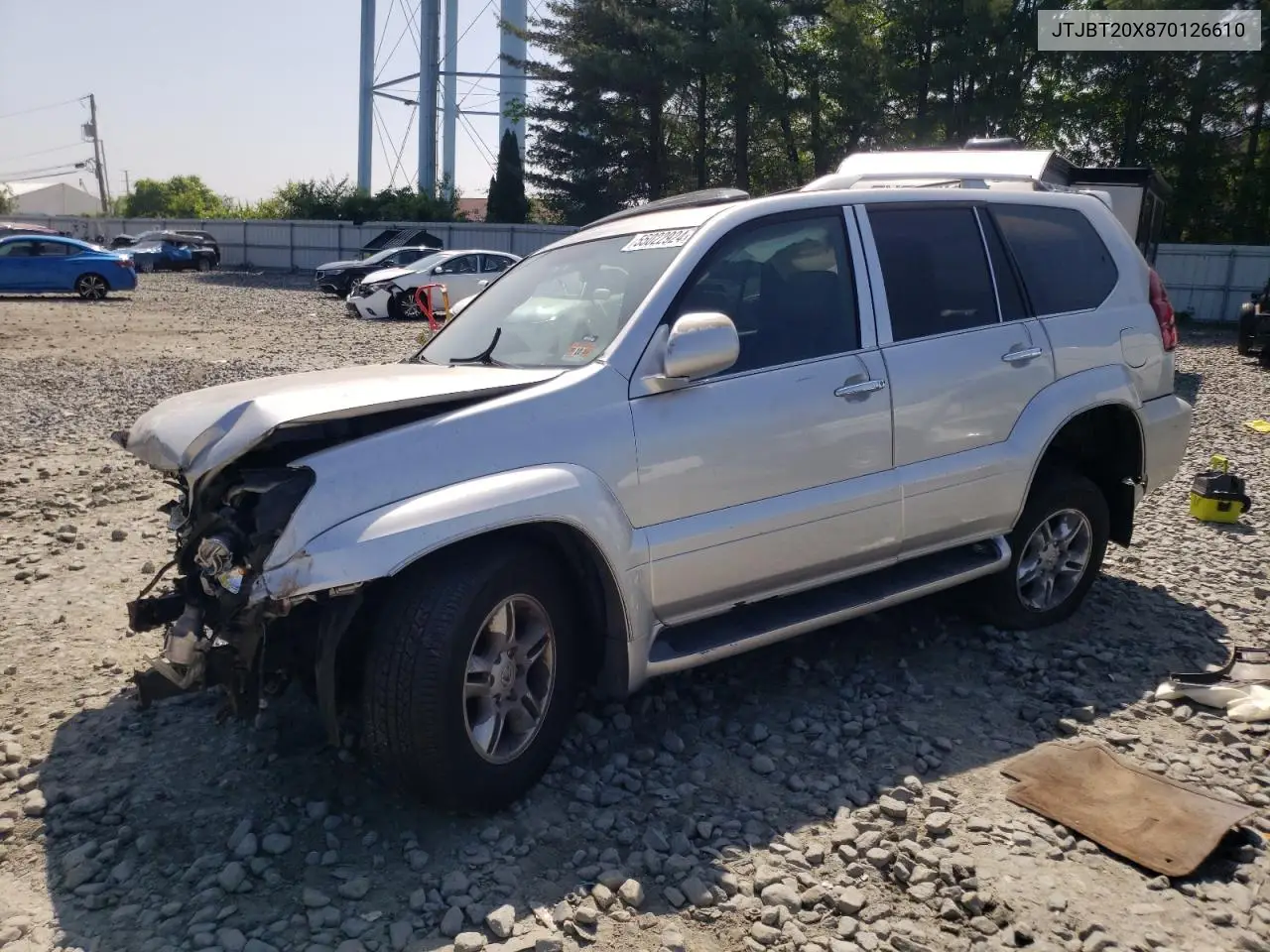 2007 Lexus Gx 470 VIN: JTJBT20X870126610 Lot: 55022924