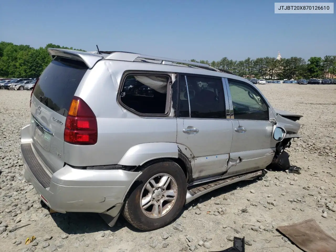 2007 Lexus Gx 470 VIN: JTJBT20X870126610 Lot: 55022924