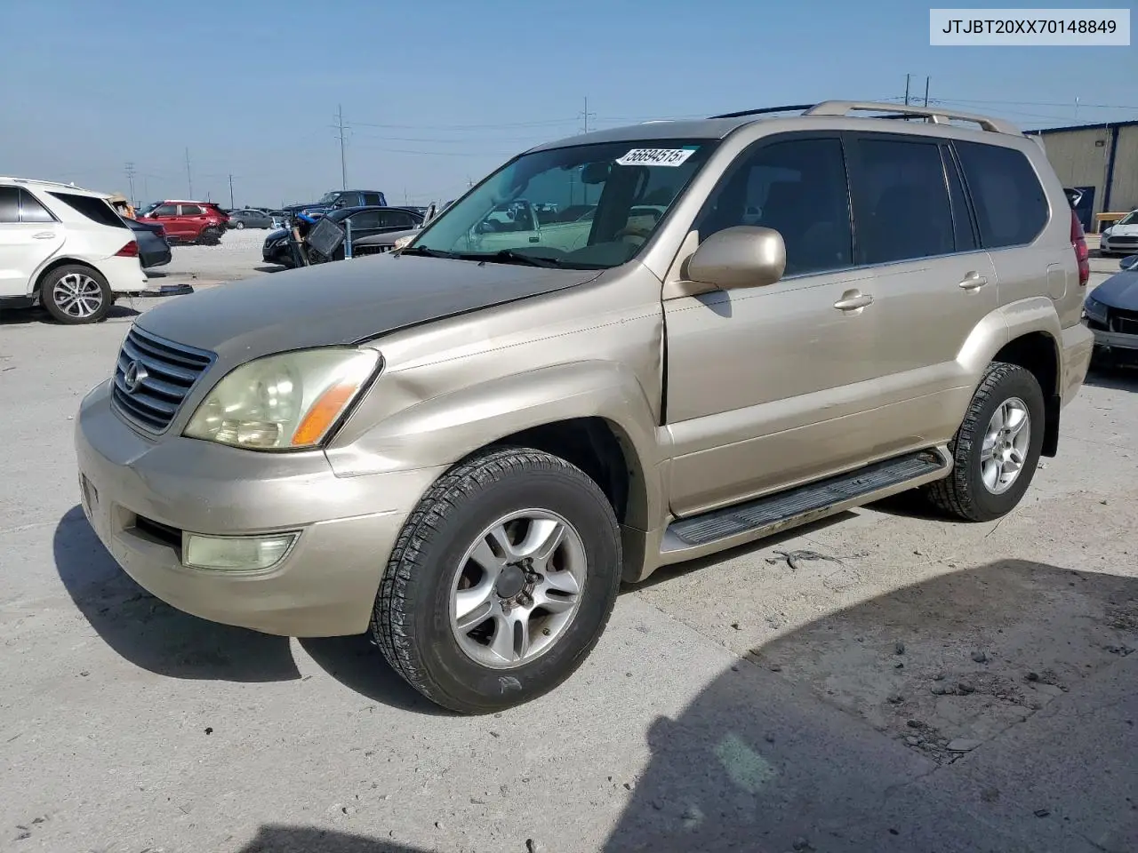 2007 Lexus Gx 470 VIN: JTJBT20XX70148849 Lot: 56694515