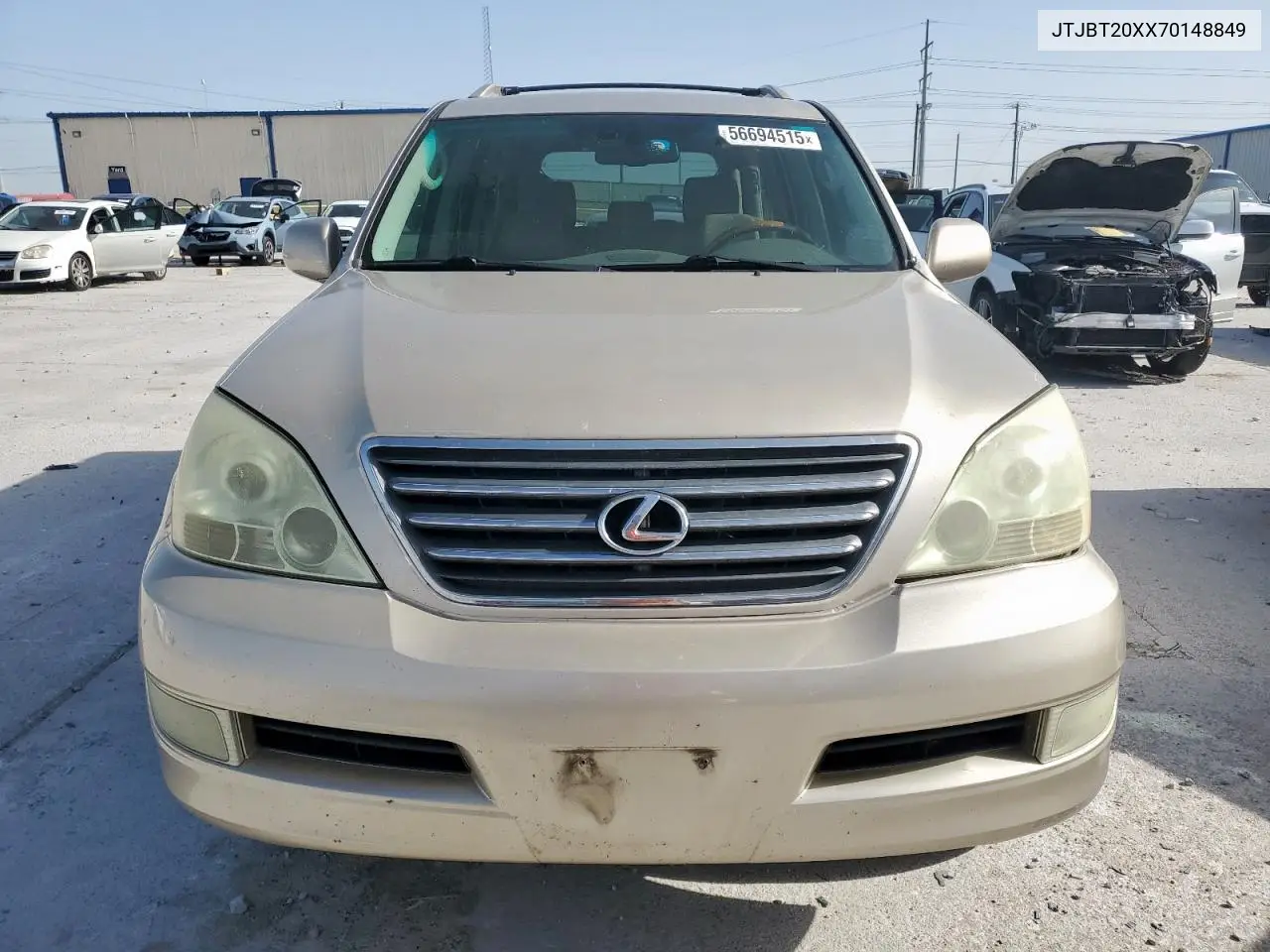 2007 Lexus Gx 470 VIN: JTJBT20XX70148849 Lot: 56694515