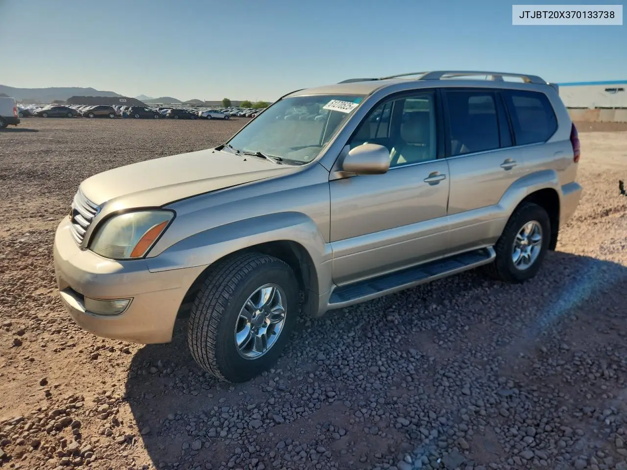 2007 Lexus Gx 470 VIN: JTJBT20X370133738 Lot: 61270525