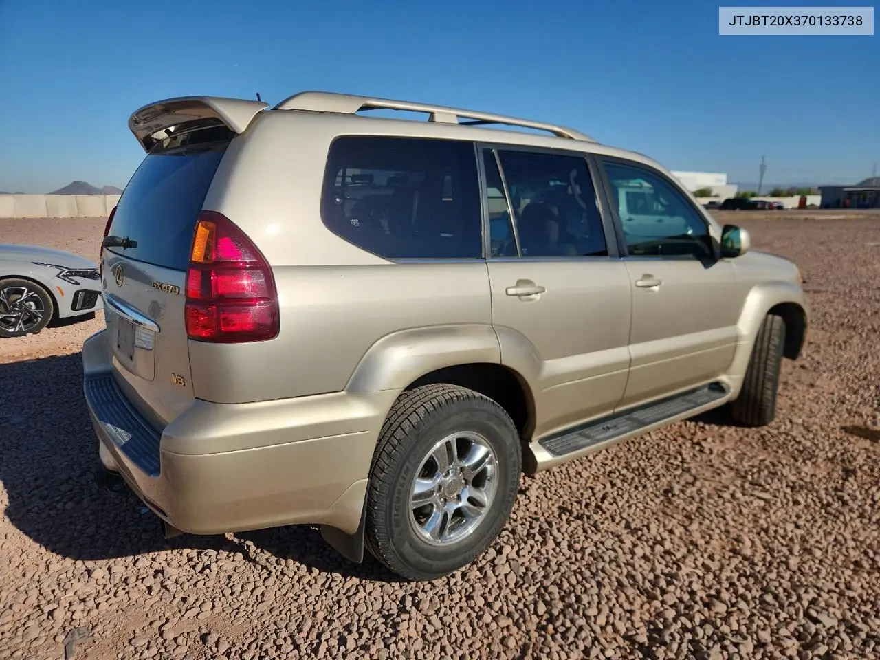 2007 Lexus Gx 470 VIN: JTJBT20X370133738 Lot: 61270525