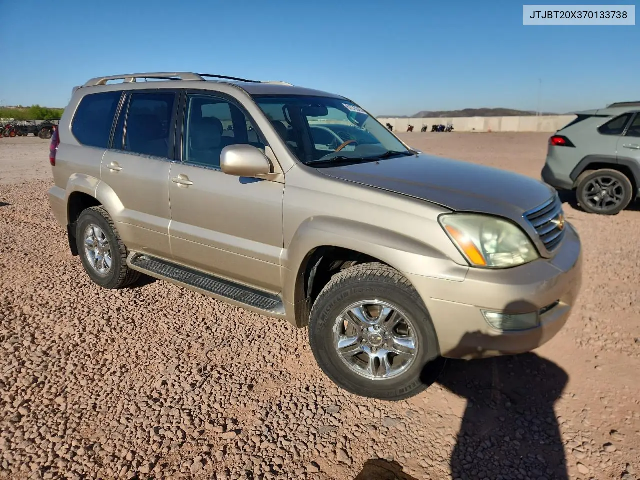 2007 Lexus Gx 470 VIN: JTJBT20X370133738 Lot: 61270525