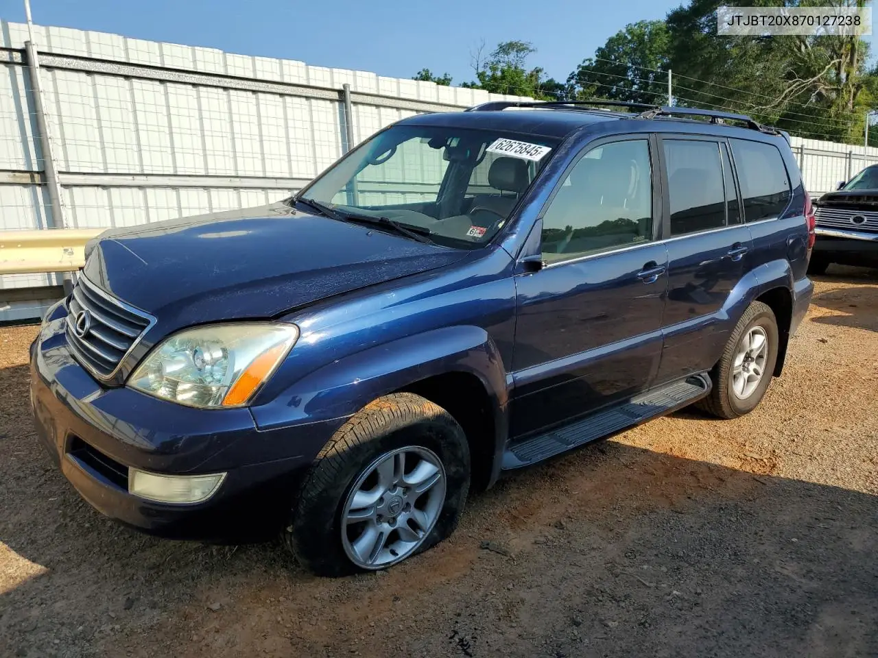 2007 Lexus Gx 470 VIN: JTJBT20X870127238 Lot: 62675845