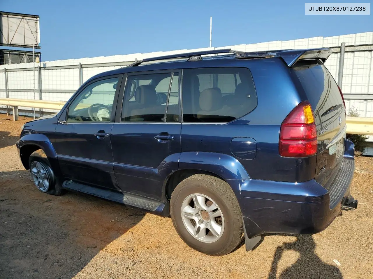 2007 Lexus Gx 470 VIN: JTJBT20X870127238 Lot: 62675845