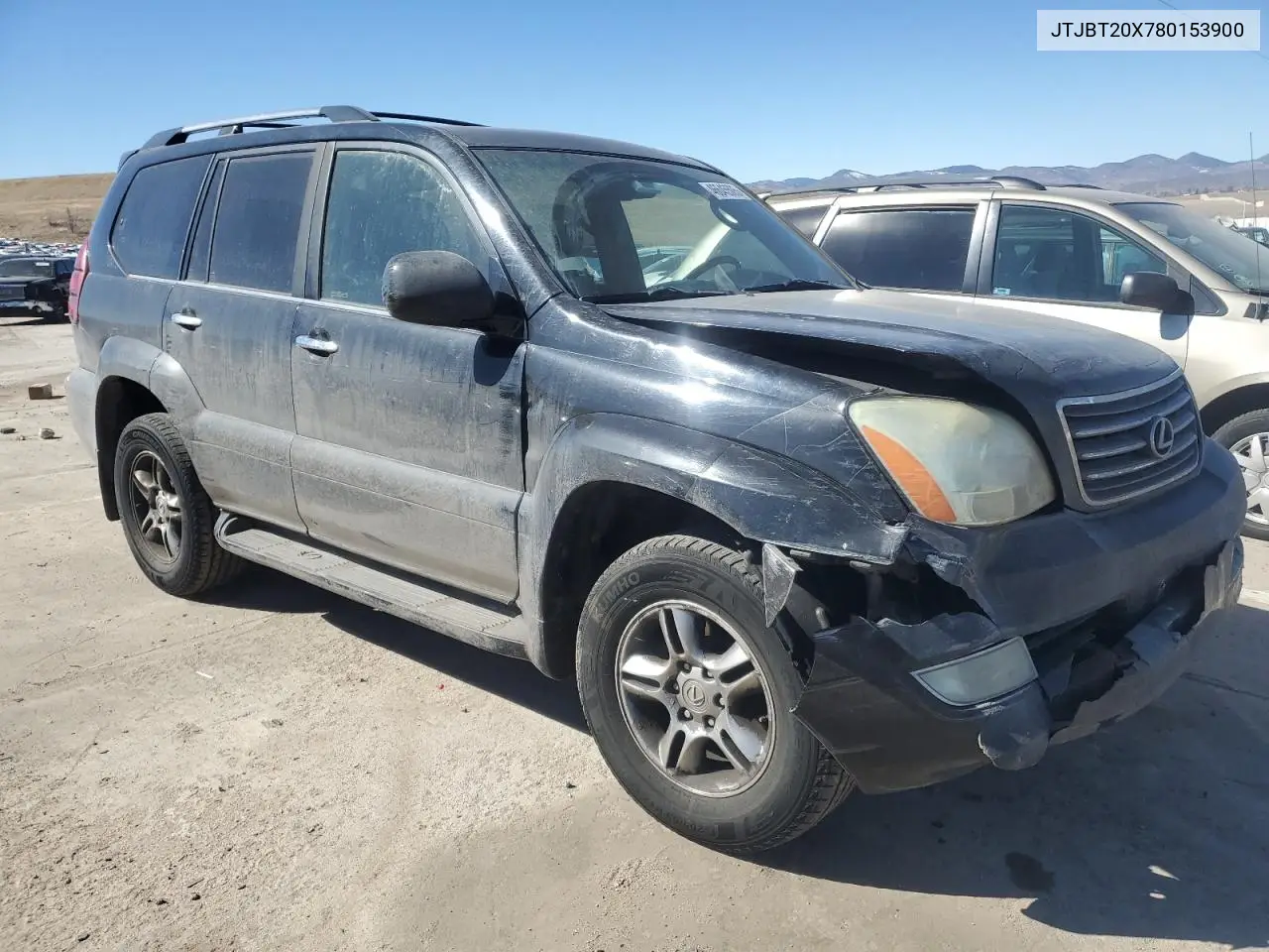 2008 Lexus Gx 470 VIN: JTJBT20X780153900 Lot: 46645505