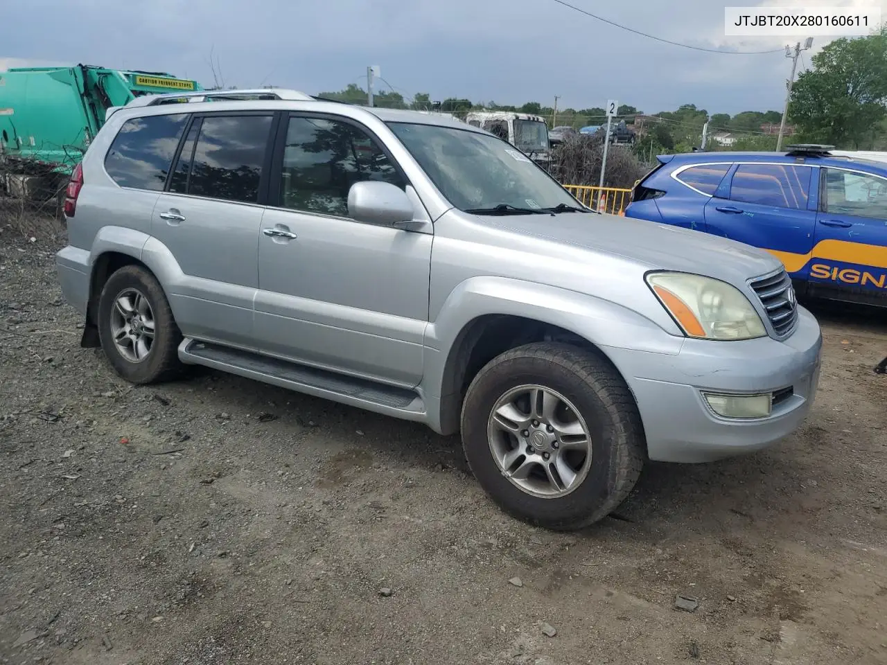 2008 Lexus Gx 470 VIN: JTJBT20X280160611 Lot: 56190035