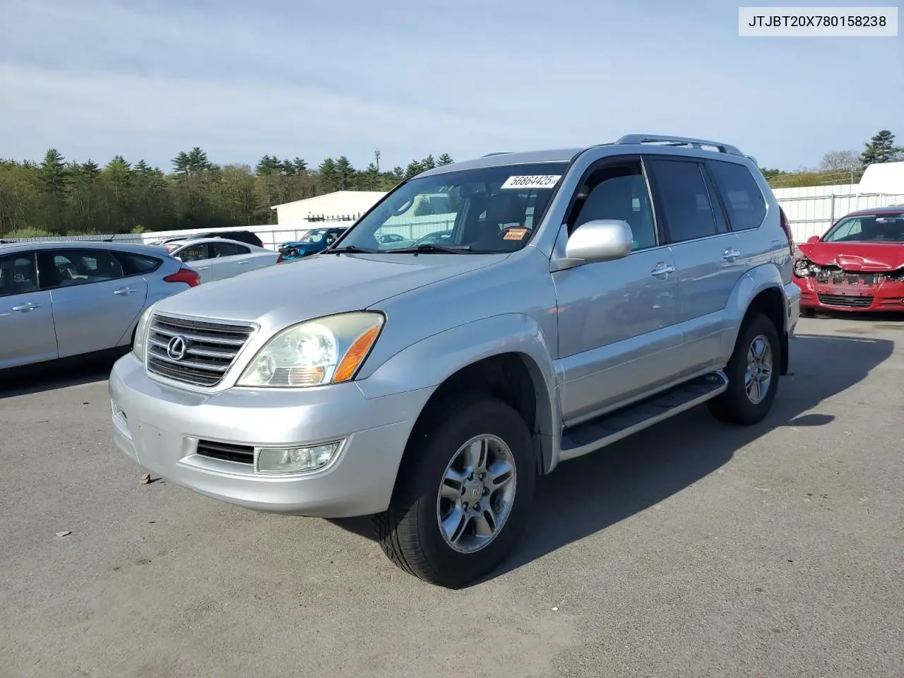 2008 Lexus Gx 470 VIN: JTJBT20X780158238 Lot: 56864425