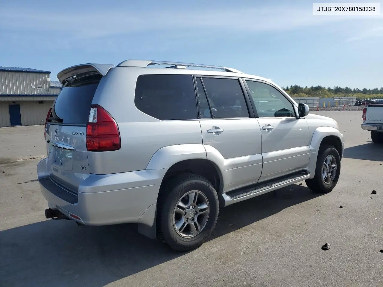 2008 Lexus Gx 470 VIN: JTJBT20X780158238 Lot: 56864425