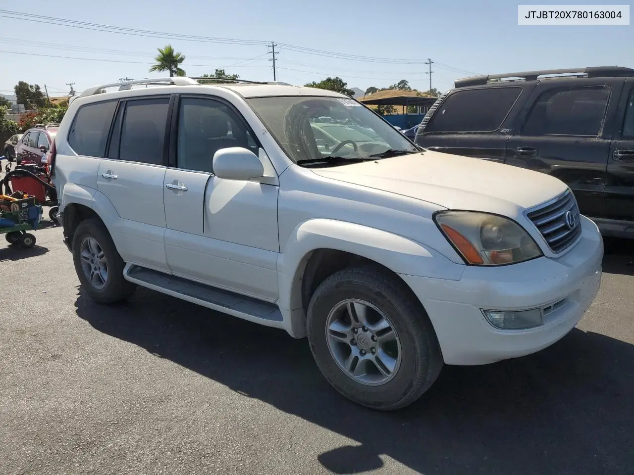 2008 Lexus Gx 470 VIN: JTJBT20X780163004 Lot: 61816995